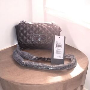 Kendall & Kylie Quilted Black Crossbody Bag